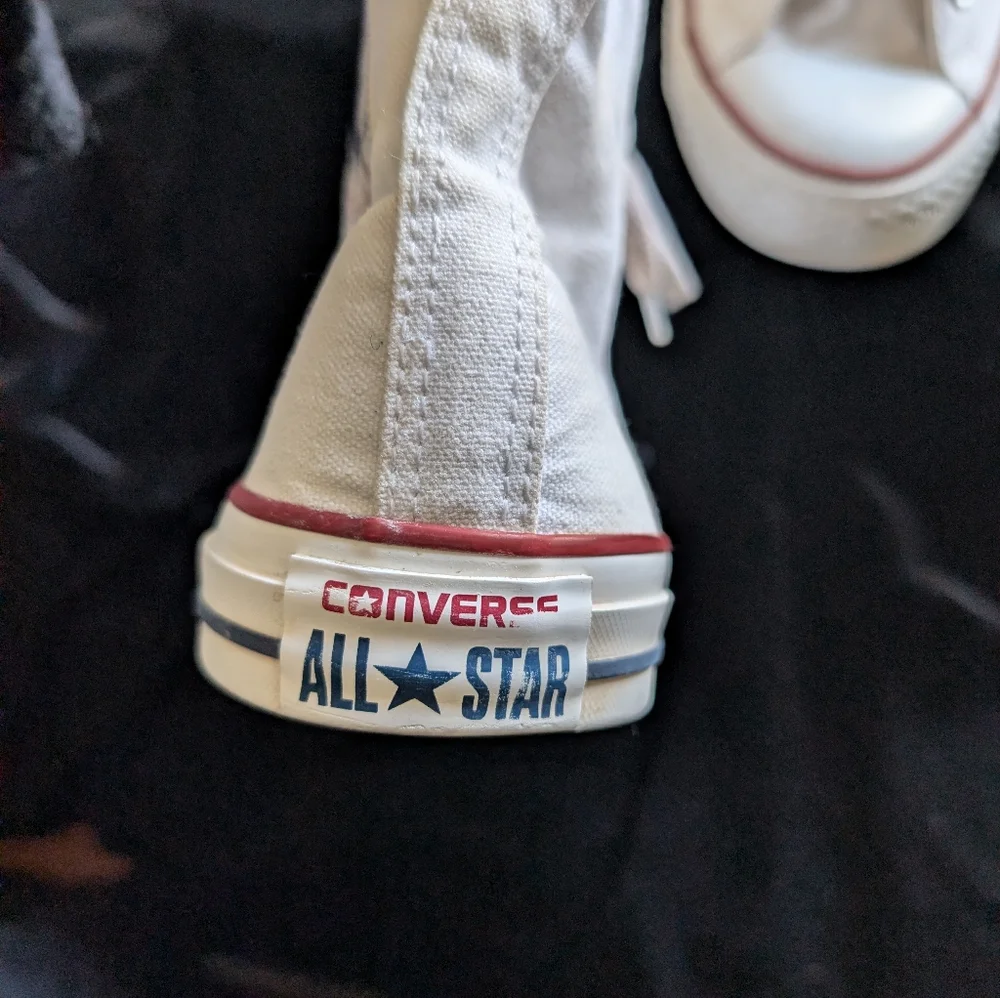 Converse Off-White High-Top Sneakers - Picture 3 of 6